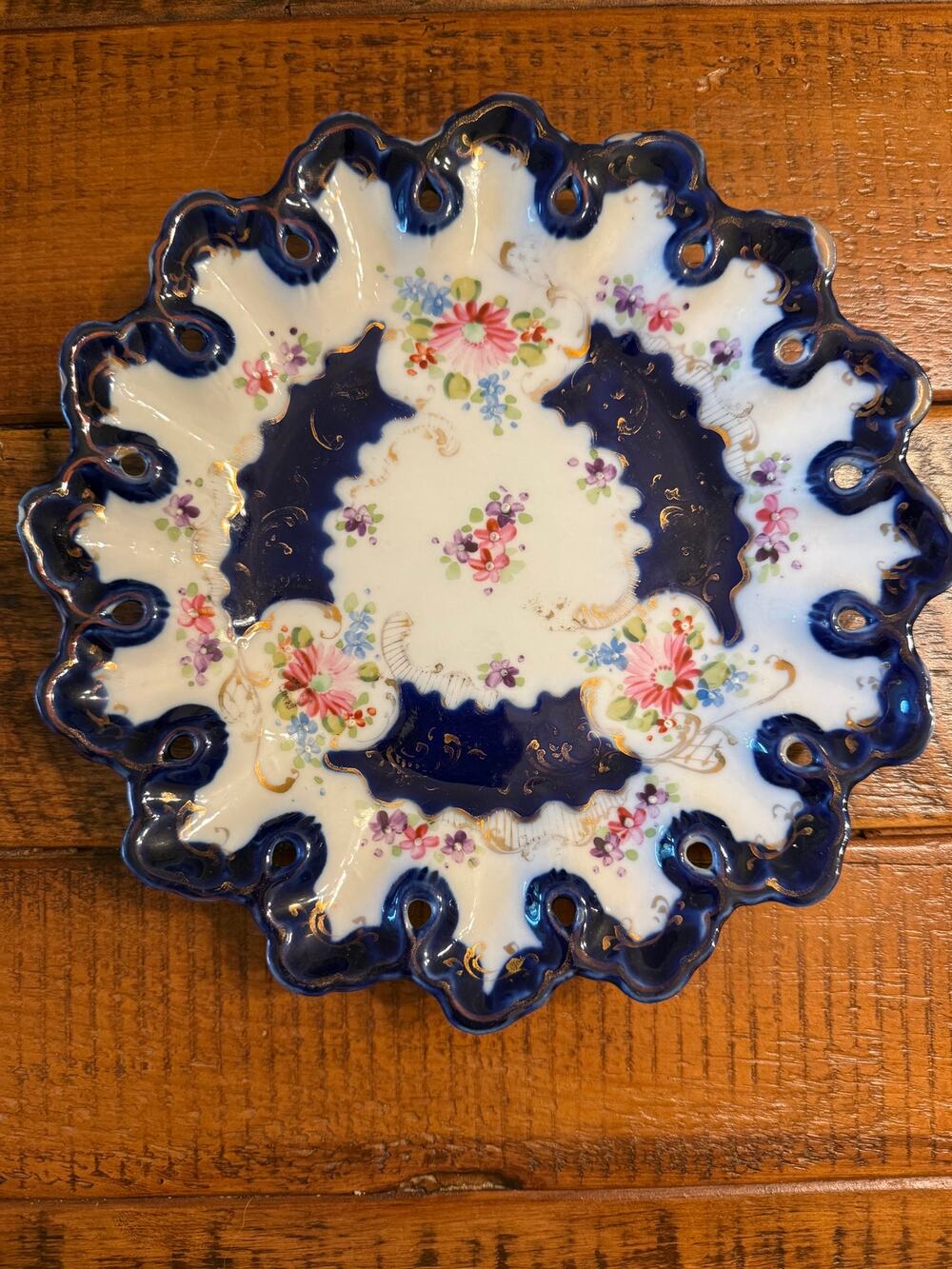 Antique Nippon Style Hand Painted Porcelain Dish Unmarked